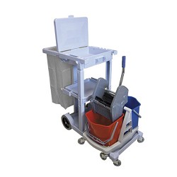 Carro Rubby C/Tapa + Carro Doble (2X18 Litros)