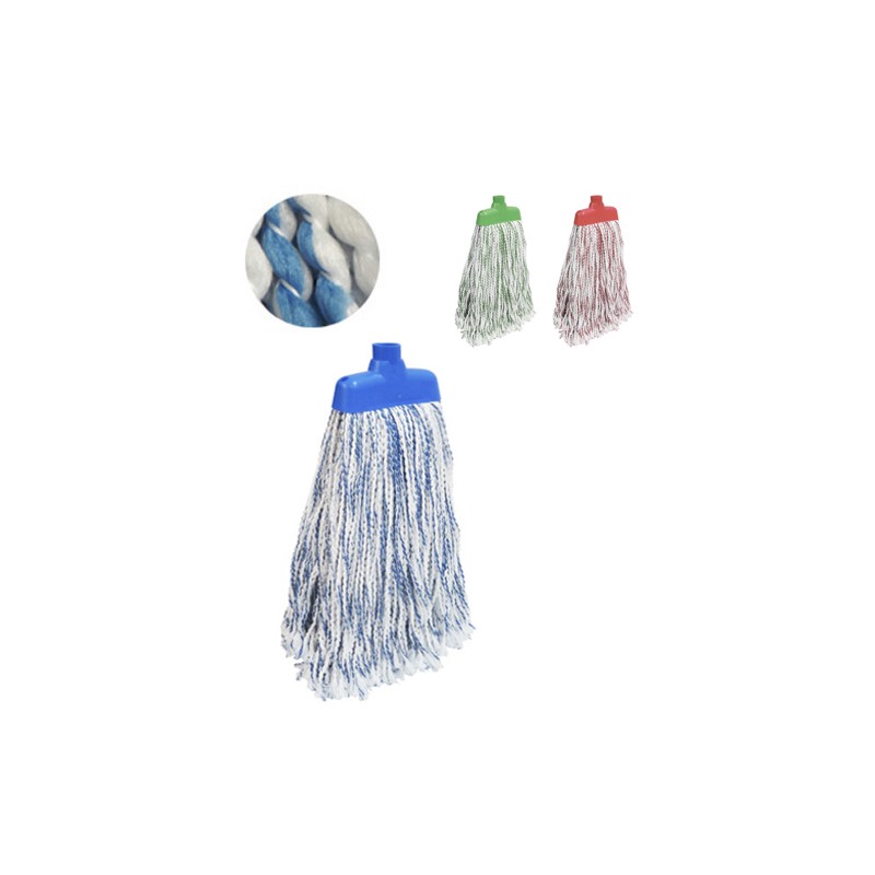 Industrial Wet Mop With Flat Socket. Micro/Coton