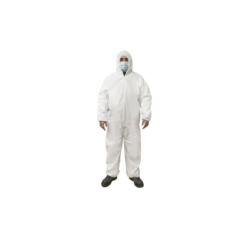 Pp Plastified Coverall With Hood