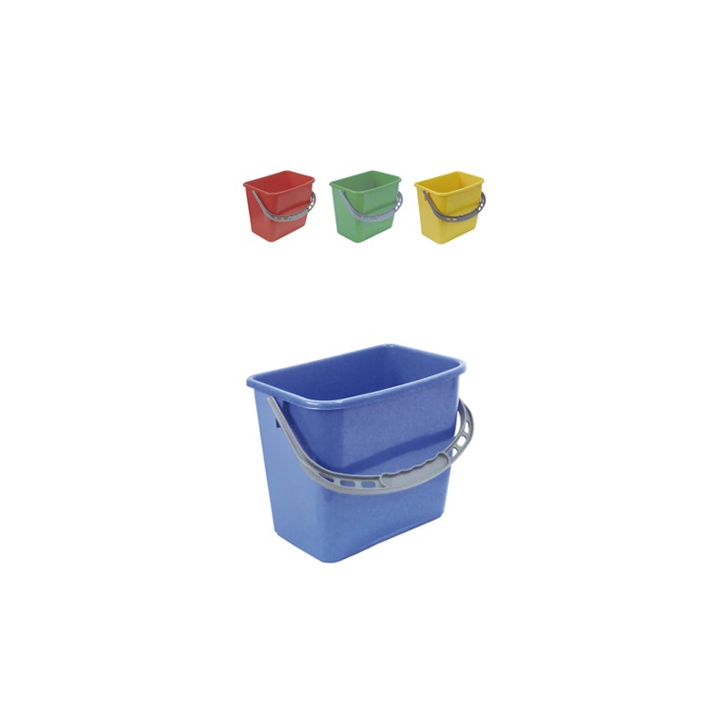Cubeta 6 l. Asa Plastico Cuadrada