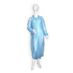 Blouse Visiteur- Non-Tissé. Fermeture À Velcro