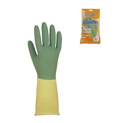 Guante Flocado Bicolor Reforzado