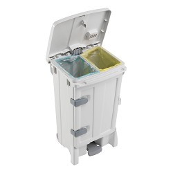 Contenedor Pegasus Delux I. A. 100L C/Pedal, Divisor 2 Espacios y Tapa