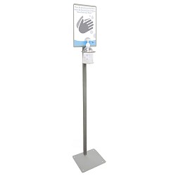 Totem Distributeur de Gel Hydroalcoolique Català-Spanish-English