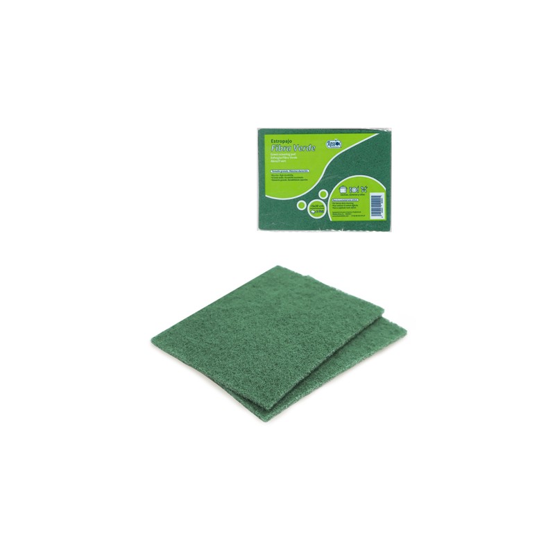 Estropajo Verde Extra 15 x 20 cm. Pack-2