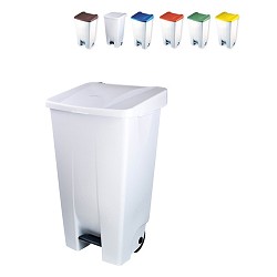 Contenedor 120 Litros Practik. C/Ruedas y Pedal