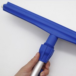 Plastic Nylon Floor Squeegee. I. A. White Rubber. 45 cm.