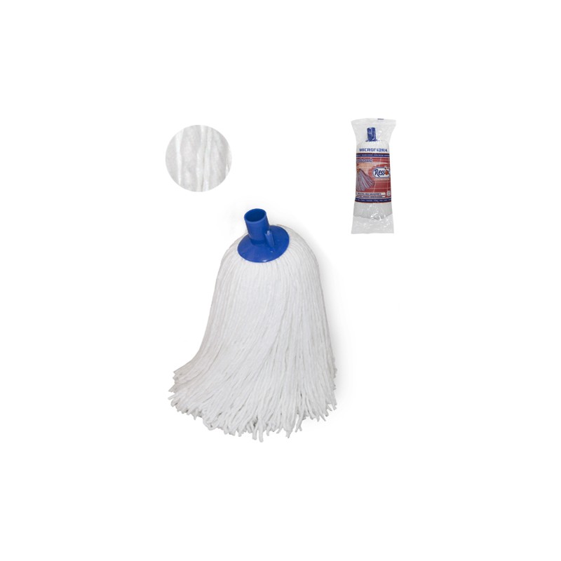 Socket Mop White Microfibre Yarn.