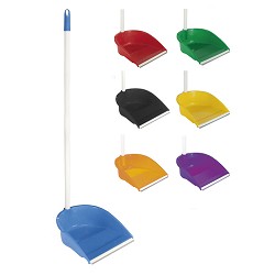 Neo Dust Pan With Rubber Blade With Handle With Screw