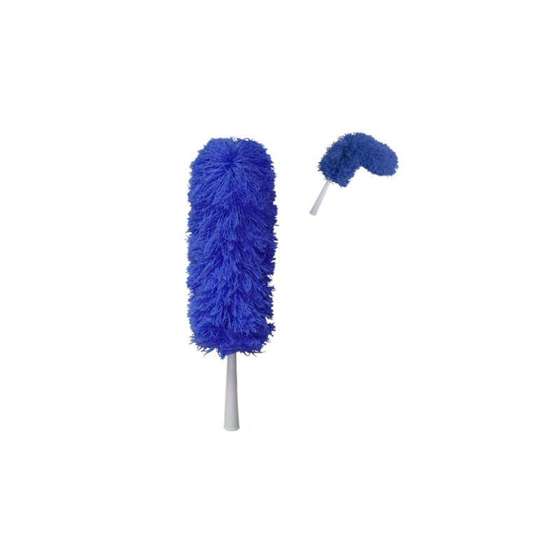 Plumeau Microfil Microfibre. Flexible. Avec Pas de Vis. Bleu