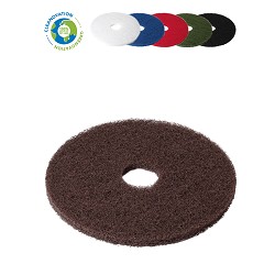 V-Line Abrasive Round Pads. Brown