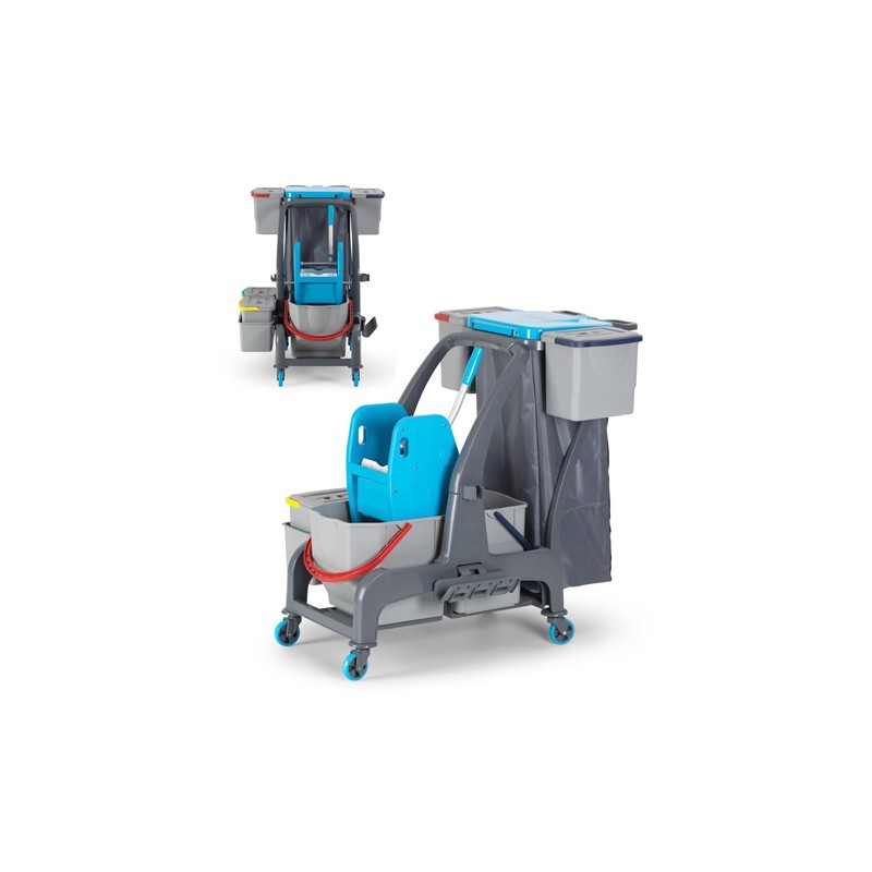 Chariot R-Evolution 25+18 Litres Avec Timon, Sac Et Seaux Chariot R-Evolution 25+18 Litres Avec Timon, Sac Et Seaux