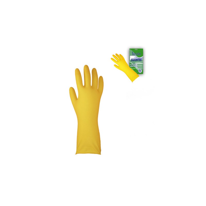 Gants Ménagers. Unicolor. Jaune