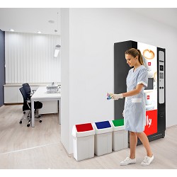 Piscis Dust Bin With Oscilating Cover. 25 & 50L