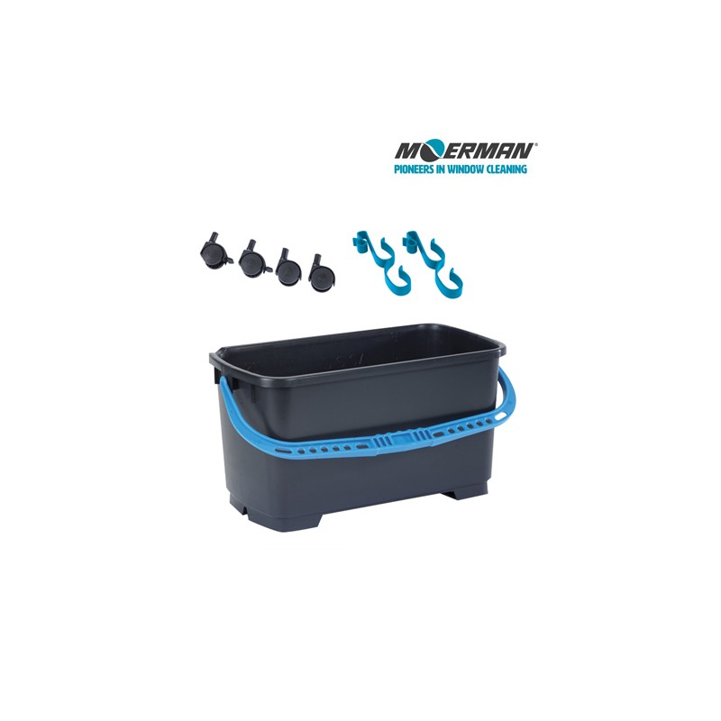 Cubo Cristalero Moerman 22 Litros Negro