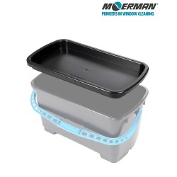 Cubo Cristalero Moerman 22 Litros Negro