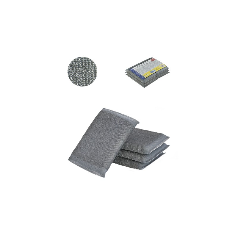 Stainless Steel Sponge Scourer. Pack-6
