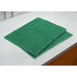 Estropajo Fibra Verde Extra. 15 x 20 cm.  Pack-10
