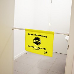 Signe de Porte "Closed For Cleaning"