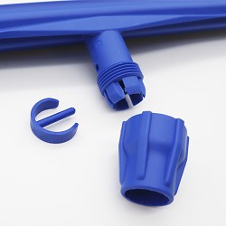 Blue Plastic Nylon Floor Squeegee. I. A. 75 cm. White Rubber (Per Pcs. ).