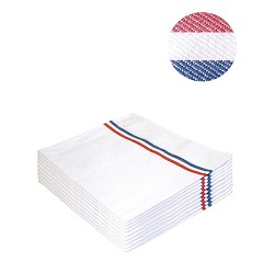 Superior Kitchen Cloth. 100 % Cotton. 60X55 cm. Pack-6. White