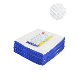 Microfiber Kitchen Cloth. White. 50 x 50 cm. Pack 6