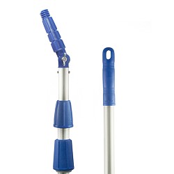 Alu Telescopic Pole. Blue Line. Articulated Removable Threaded Cone