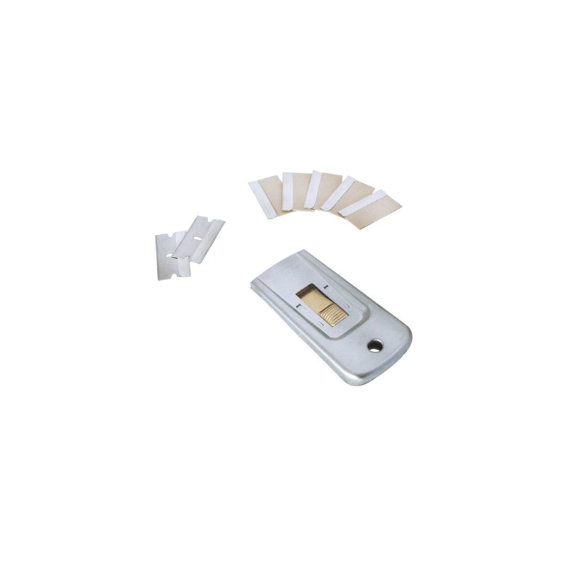 Metal Pocket Scraper. With Blade. 4 cm. Metal Pocket Scraper. With Blade. 4 cm.