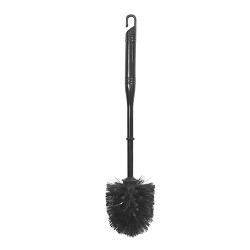 Black W. C. Toilet Brush Set