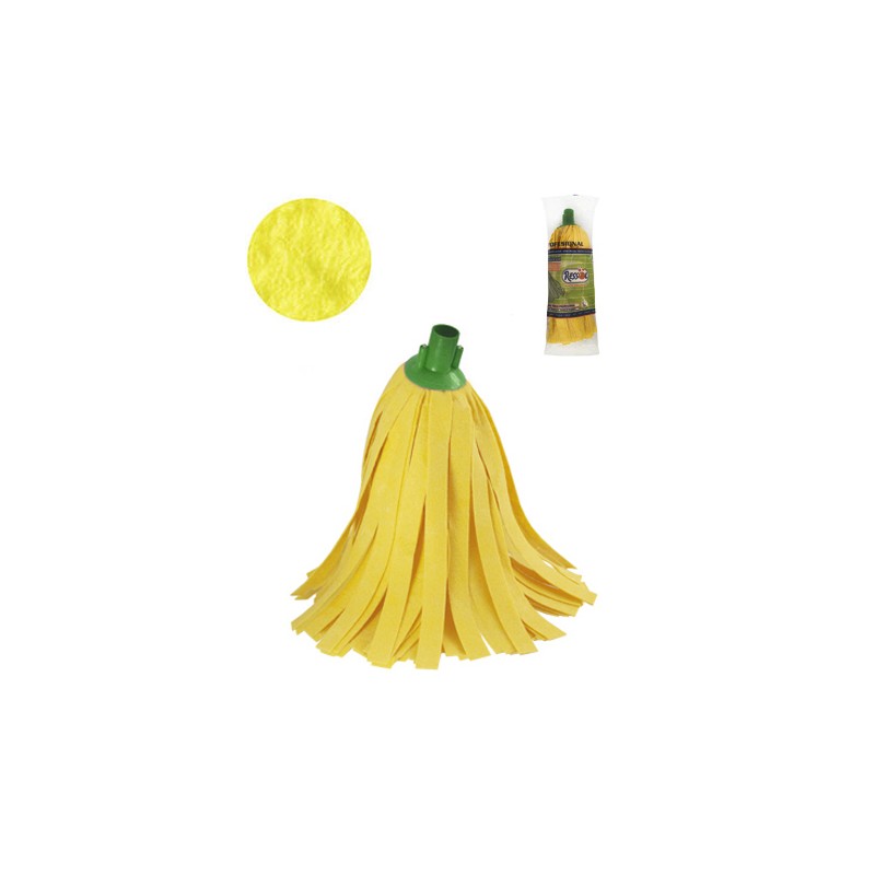 Socket Mop Head With Yellow Strips Socket Mop Head With Yellow Strips