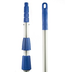 Mango Telescopico Alum. Punta Removible Blue